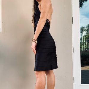 Black fitted dress